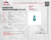 4.50 carats Blue Aquamarine Pear Stone